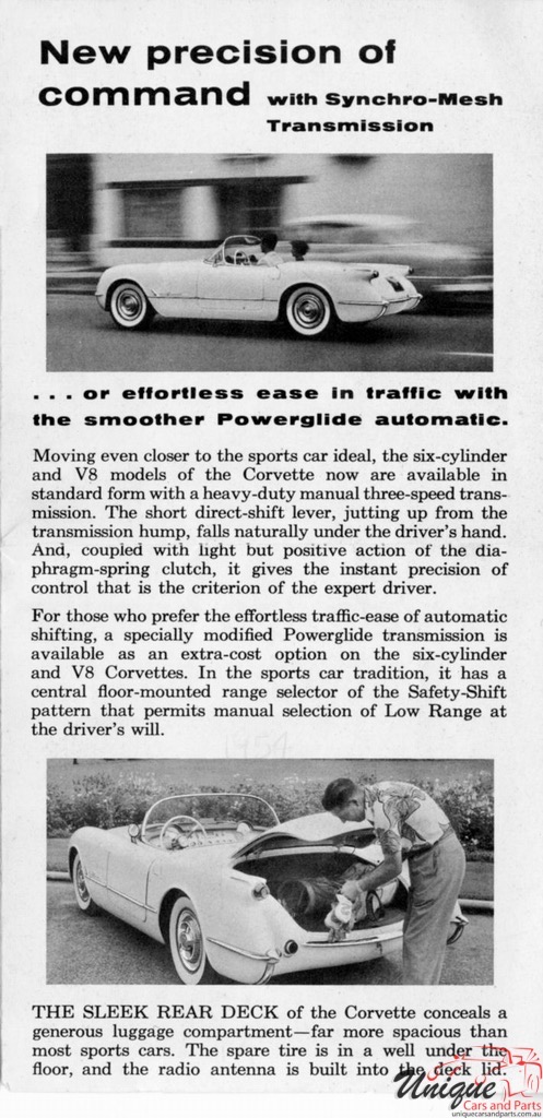 1955 Corvette Foldout Page 2